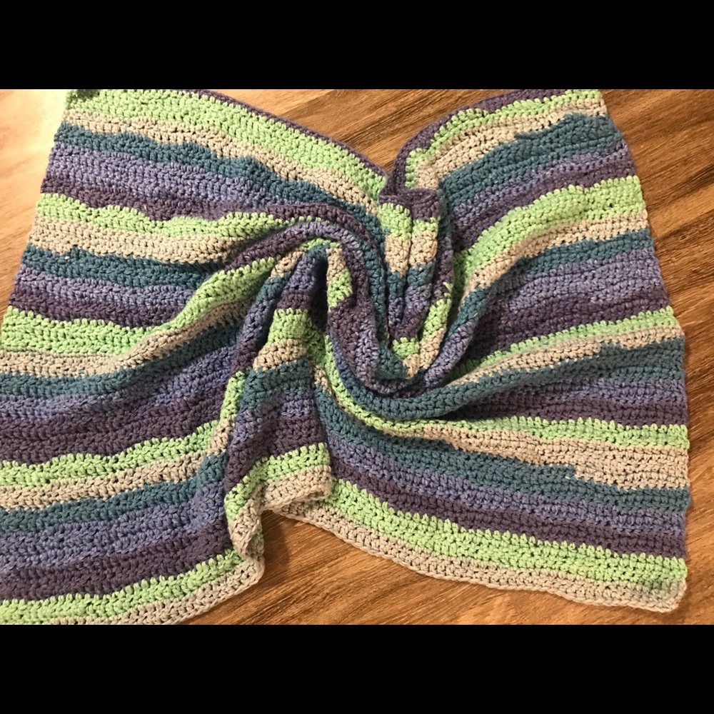 Hand made crochet blanket.